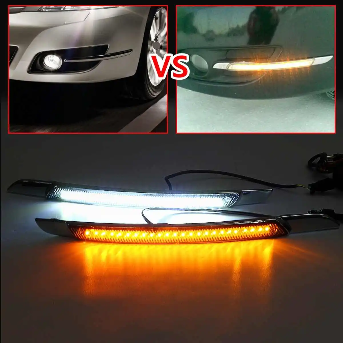 Автомобильные светодиодные дневные ходовые огни с поворотным сигналом Drl для Nissan Teana Altima J32 2008 2009 2010 2011 2012 2013 передний бампер