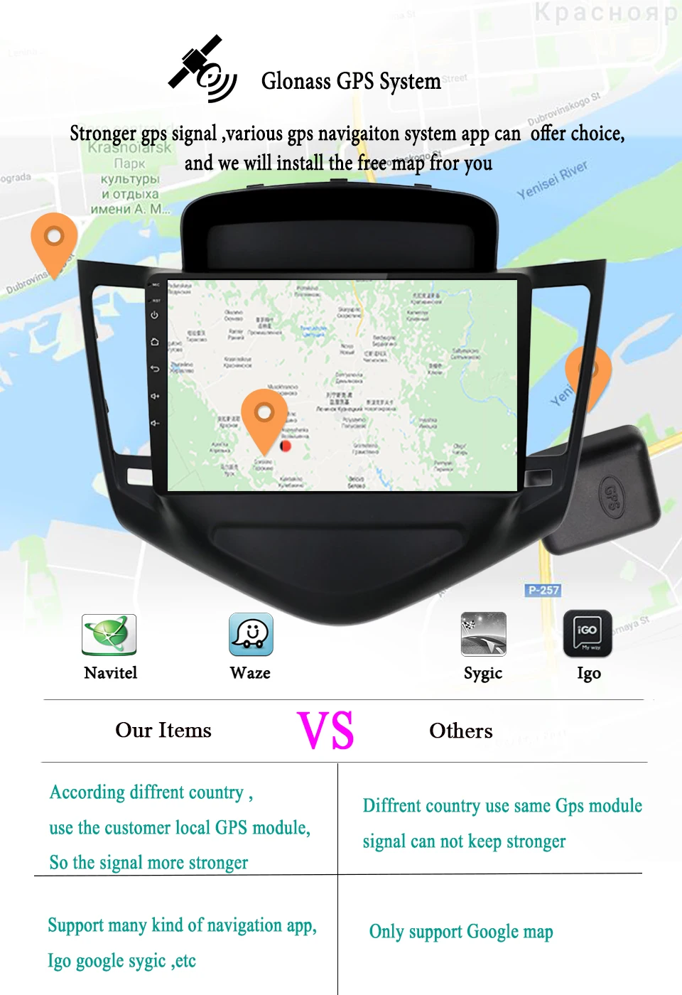 Top Android 9.1 hd Car Stereo DVD Player GPS Navigation Multimedia for Chevrolet Cruze 2009-2012 Head unit Tape Recorder Radio Audio 9
