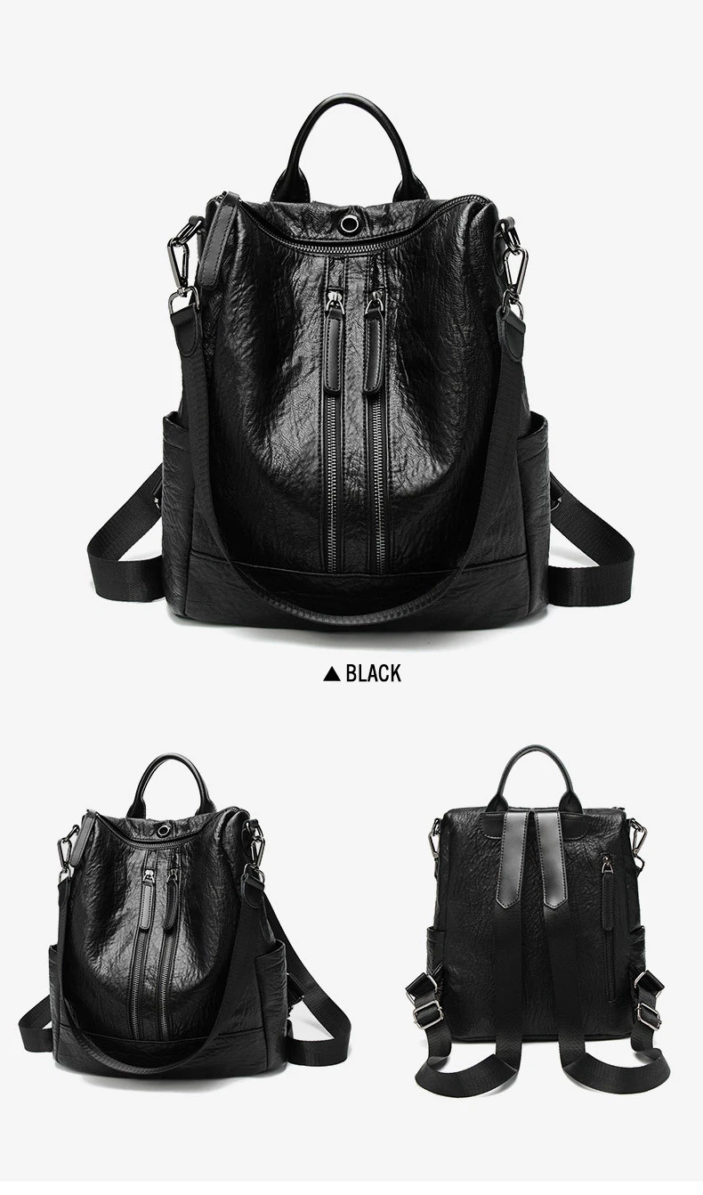 CHALLEN модный рюкзак женский 2018 новый корейский вариант Мультифункциональный мягкий кожаный рюкзак для отдыха дорожная сумка