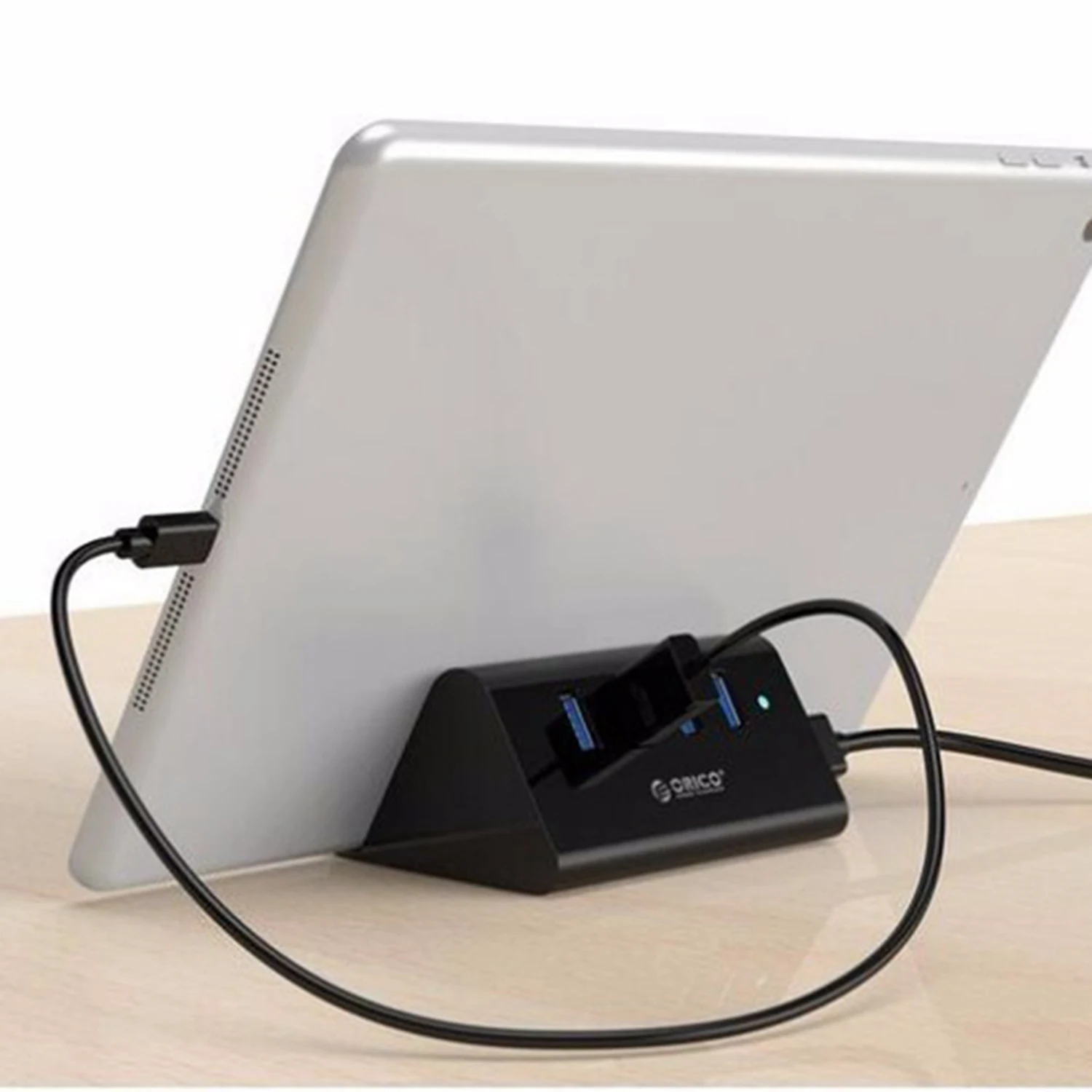 ORICO 5 Гбит/с высокоскоростной мини 4 порта USB 3,0 концентратор для настольного ноутбука с подставкой держатель для телефона планшета ПК