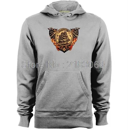 Sailor Jerry якорь парусник мужские и женские персонализированные длинным рукавом