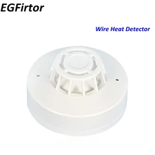 1 шт. 2 провода DC24V сетевой датчик температуры обычный пожарный детектор тепла для системы пожарной сигнализации