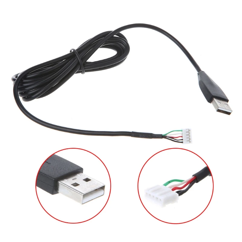 

Durable USB Mouse Cable For Logitech MX518/510/310 G1 G400 Profession Mouse Line