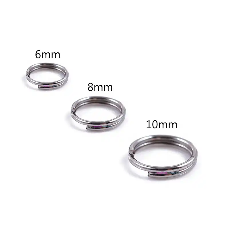 200pcs Open Jump Rings Double Loop Split Rings Connectors For DIY Jewelry Making