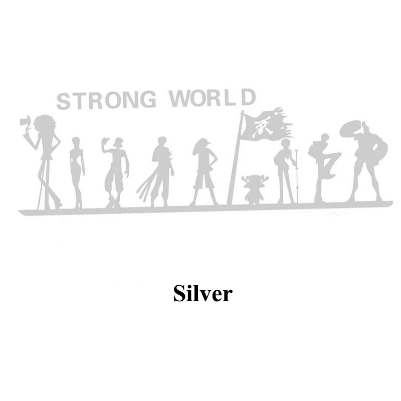 1 шт. SEEYULE One Piece Strong World Автомобильная наклейка пират Луффи его друзья Виниловая