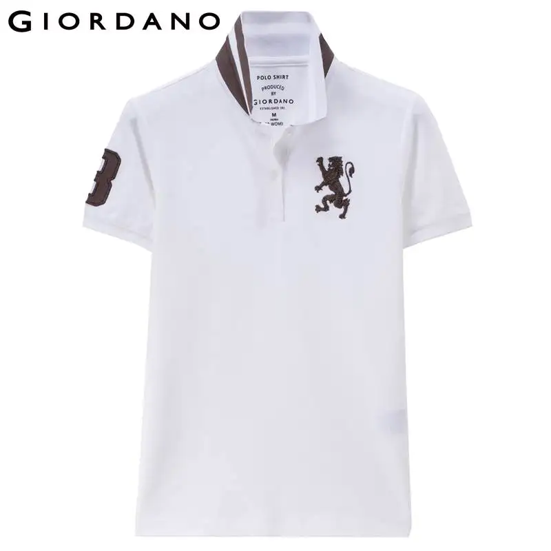 Giordano-Femmes-Polo-Shirt-Lion-3D 