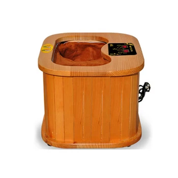 Far infrared Foot Sauna spectrum therapy barrel full automatic massage heating barrel Canadian hemlock wood sauna room infrared sauna slimming negative ion detox therapy personal fir sauna jade heating foot pad folding chair