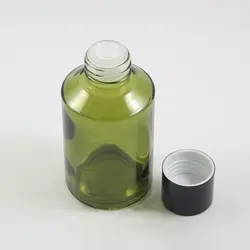 125 ml круглый светло-зеленый бутылка лосьона с черной откручивающейся крышкой и ясно редуктор, большой стакан пустая бутыль для косметики