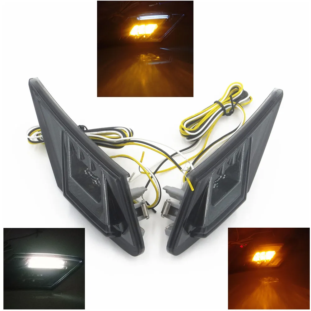 

Pair Car Accessories LED Side Marker Turn Signal Corner Light Position Running Lamp Mount Clear Amber For Toyota GT86 Scion FR-S