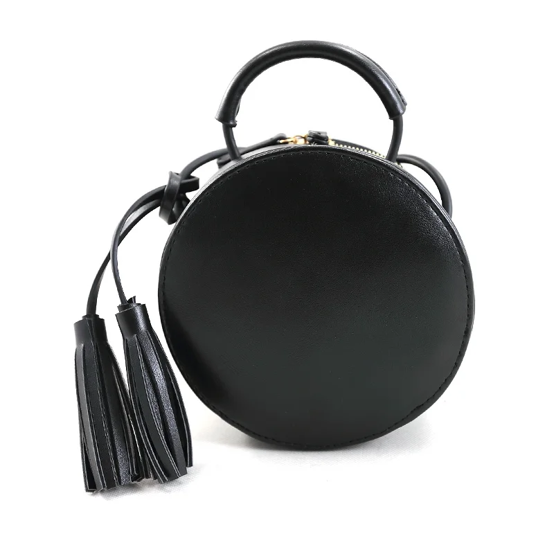 Round Black Leather Handbags Paul Smith
