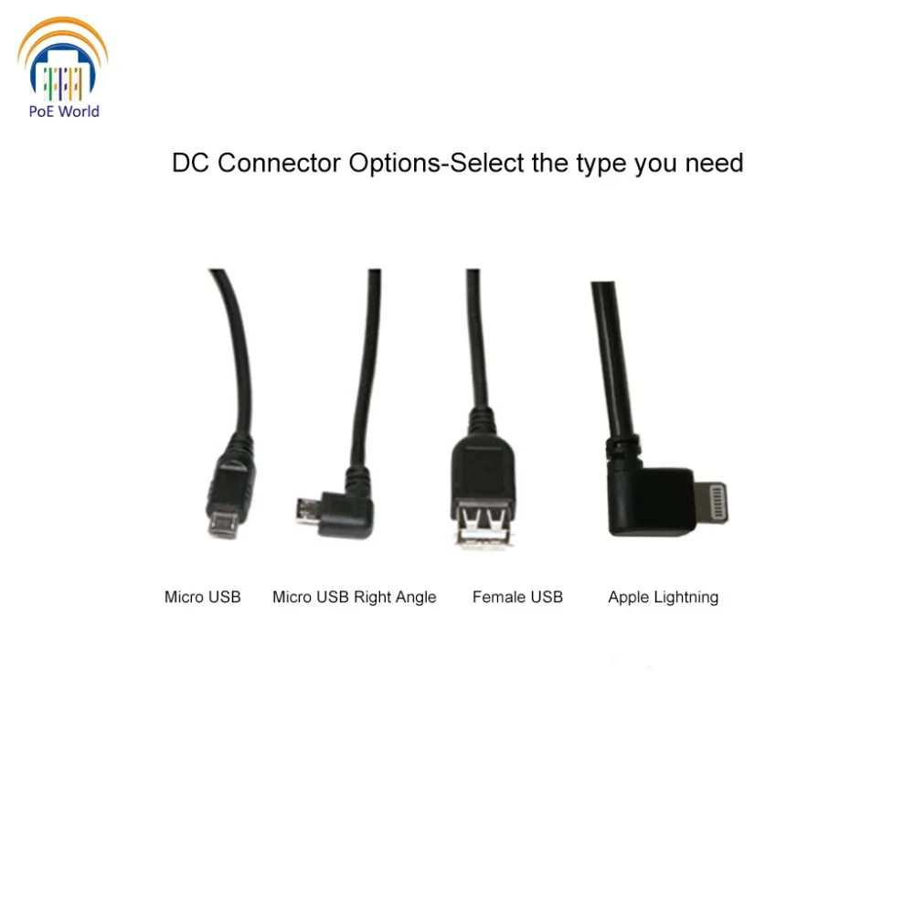Сплиттер POE 802.3af гигабитный разделитель питания по ethernet с выходом 5 В 10 Вт И