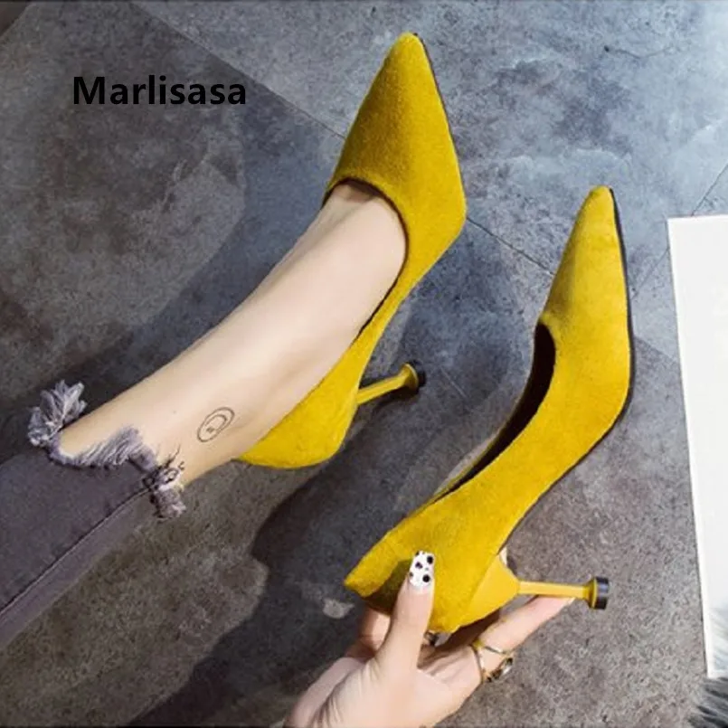 

Marlisasa Bombas De Mujeres Women Classic High Quality Black High Heel Shoes Lady Fashion Sweet Office High Heel Pumps F5238