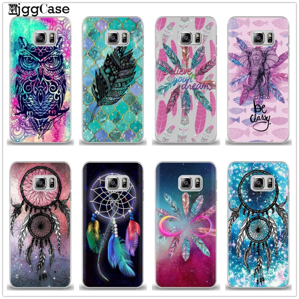 

starry sky Dreamcatcher feather owl elephant soft TPU Cover Case For Samsung Galaxy J3 J5 J7 2016 2017 J2 J5 Prime Grand Prime
