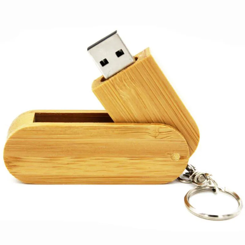 SHANDIAN(более 10 шт. бесплатный логотип) деревянный поворотный usb flash drive флешки 4 ГБ 8 16 32 памяти палочка для создания логотипа лазерная гравировка - Цвет: Carbonized bamboo