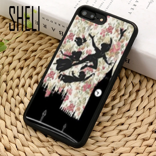 SHELI Peter Pan Silhouette Phone Case Cover For iPhone 5 6 6s 7 8 plus 11 pro X XR XS max Samsung S6 S7 edge S8 S9 S10 |