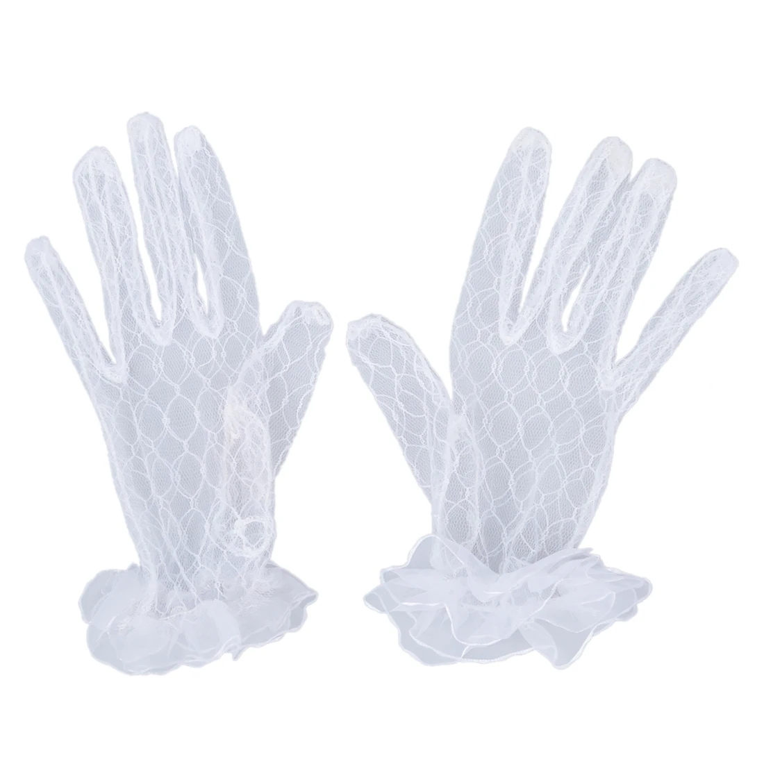 2 шт. из MOOL Белый Новые короткие свадебные перчатки
