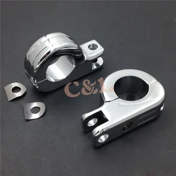 

New 1 1/4" Engine Guard Footpeg P Clamps Fit For Yamaha XV250 Roadstar XV1700 XV1600 Motorcycle