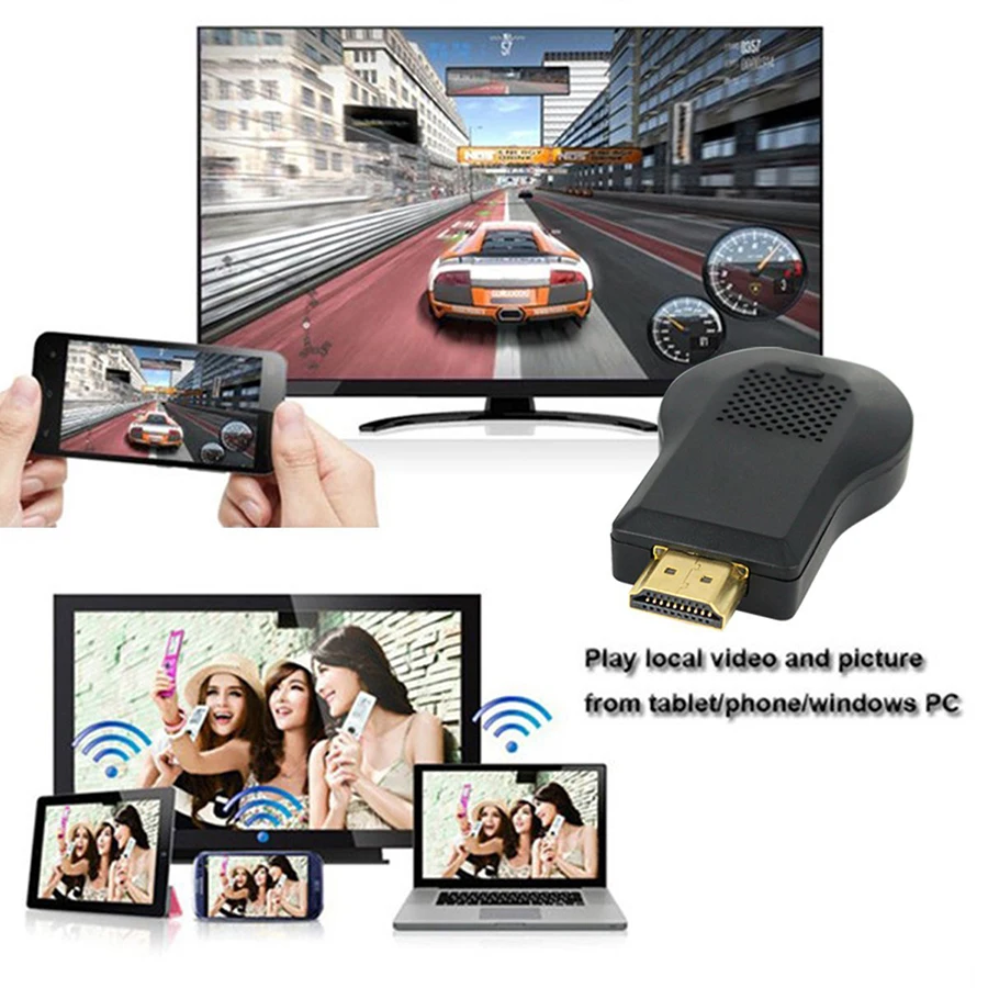 1080P TV Stick DongWireless HDMI Display Adapter Miracast DLNA Airplay for IOS Apple iPhone iPad Android Smartphone,MAC,LAPTOP