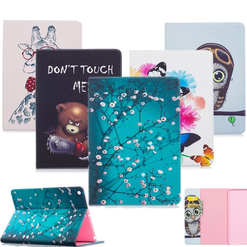 Case For Apple iPad 2017 9.7 A1822 Flower owl Butterfly 3D