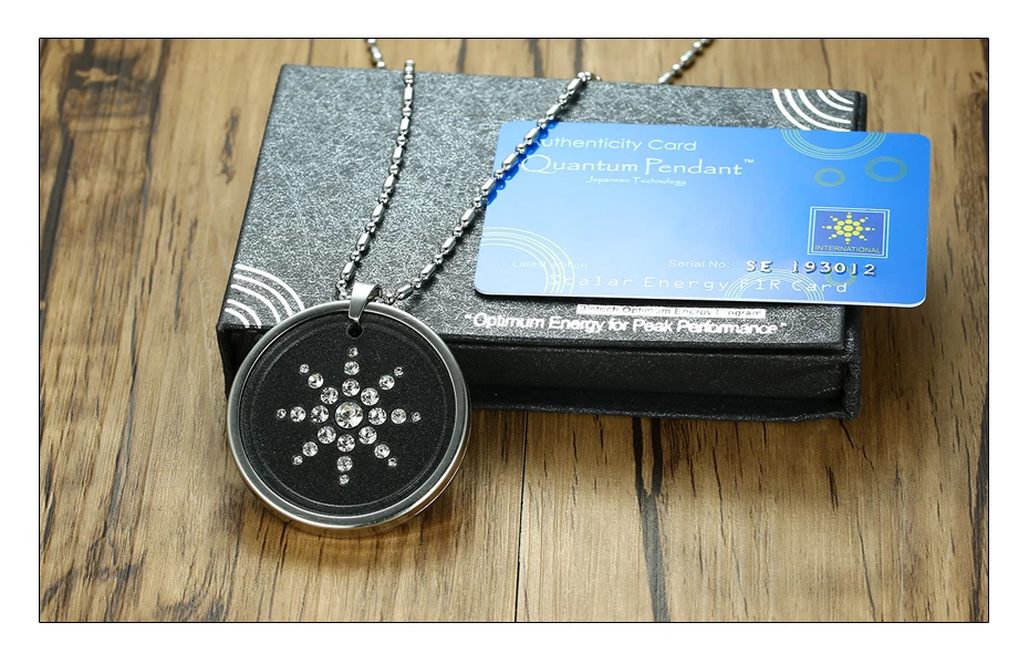 Meaeguet Lava Stone Quantum Pendant Necklace For Men Scalar Energy Crystal Sunflower Necklace With Authenticity Card and Box (6)