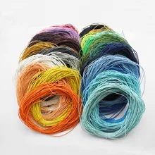 1 мм Изготовление ювелирных изделий Бисероплетение Макраме китайский вощеный хлопковый шнур нить-20 ярдов каждая штука