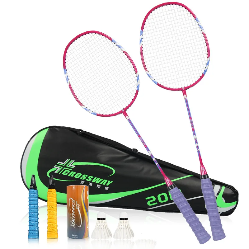 

1 Pair 3U Badminton Racket 18-20 lbs High Quality High Speed High Elastic Carbon Defensive&Offensive With String Bag Racquets