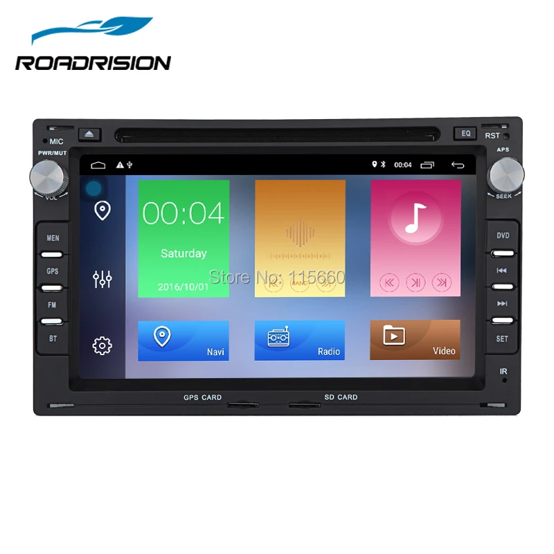 RoadRision Android 8 1 четырехъядерный 2Din автомобильный GPS навигатор DVD плеер для Volkswagen VW