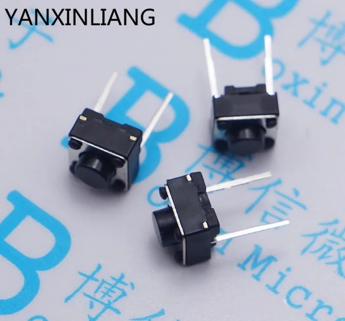 

20Pcs Middle 2 pins 6*6*5 mm Switch Tactile Push Button Switches 6x6x5mm