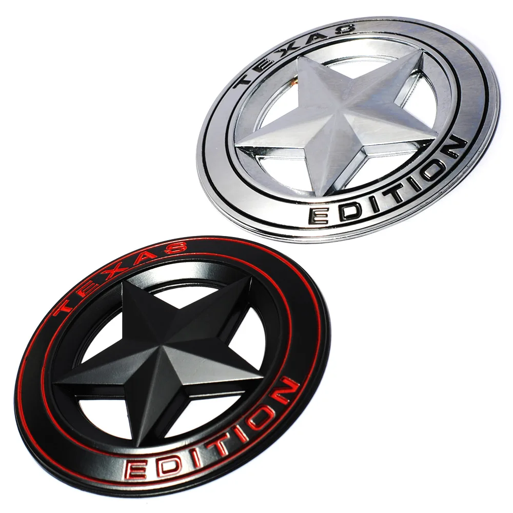 3D металлическая эмблема TEXAS EDITION щит пентаграмма значок для автомобиля