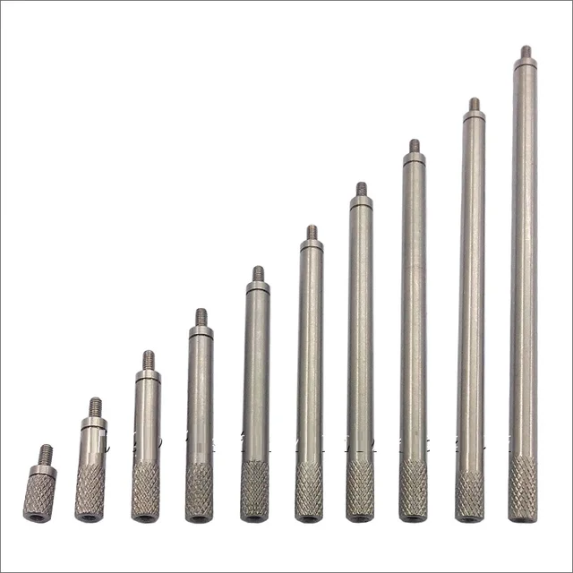 18pcs 10 90 extension bar for dial indicator gauge head extension rod