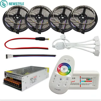

DC12V LED Light RGBW Waterproof/Non-waterproof SMD 5050 Led Strip Flexible Tape+2.4G RF Remote Controller+Power adapter Kit