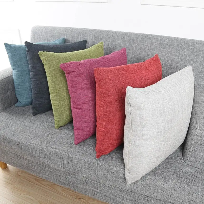 Buy Simple Decorative cushion covers solid Fashion
