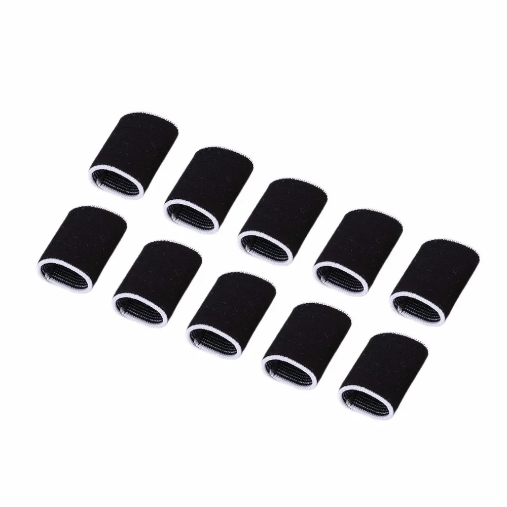 10 pcs Stretchy Protective Gear Finger Guard Bands Bandage Support Wraps Arthritis Aid Finger Stall Sleeve Non-slip gloves