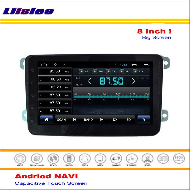Perfect Liislee Car Android Map Navigation System For Volkswagen Scirocco / Tiguan 2007~2013 Radio Audio Video Multimedia No DVD Player 3