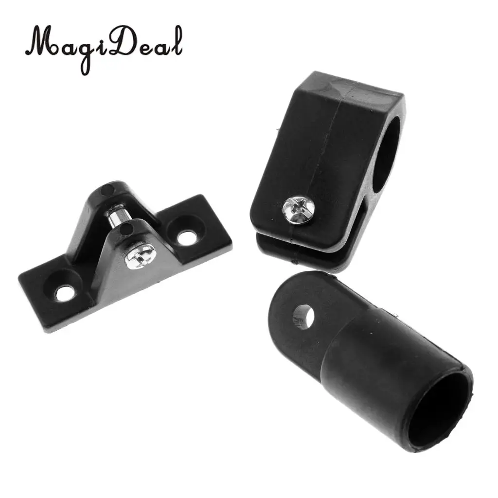 MagiDeal 16Pcs/Set Universal Nylon Marine Boat Canopy Cover Bimini Top Deck Hinge Jaw Slide  Eye End Fitting Hardware DIY Tool
