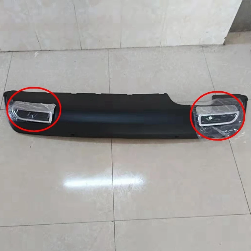 

For Peugeot 308 2014 2015 High Quality ABS Chrome Tail Exhaust Muffler Tip End Pipes Decoration 2pcs/set