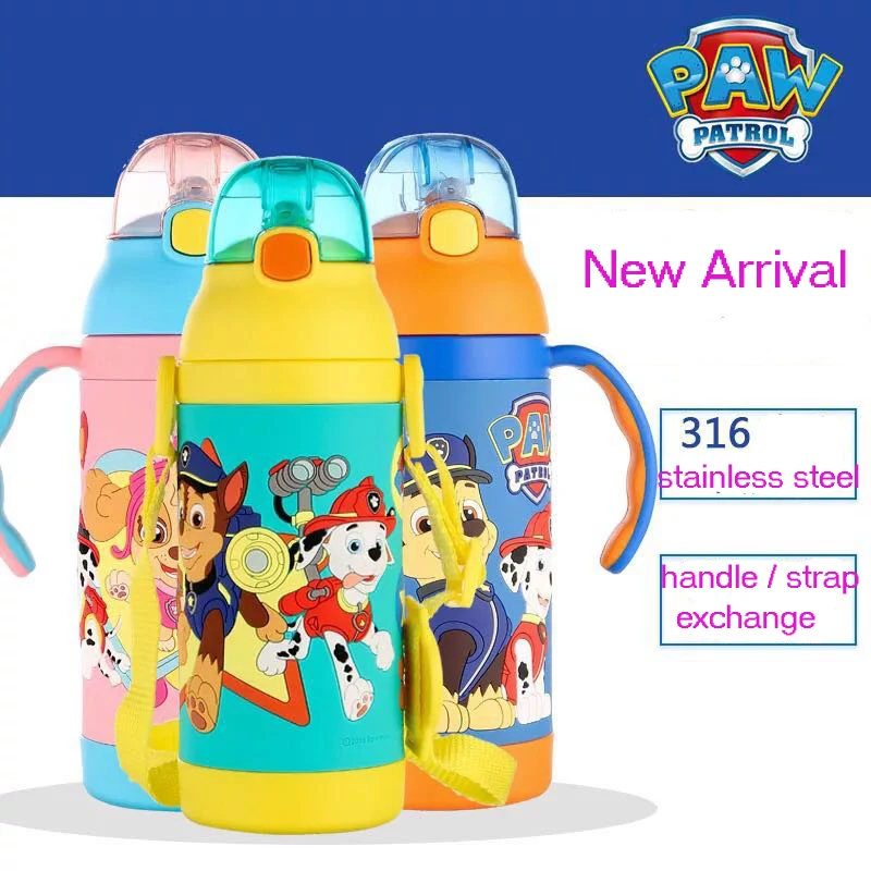 

Genuine Paw patrol 3 color 316 Stainless Steel Vacuum Cup BPA FREE Straight Cup Thermal Bottle Vacuum 380ML kids toy New Arrival