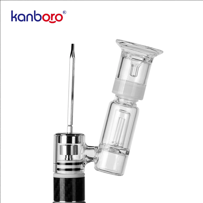 

Newest Kanboro Dry Herb 510-Nail V3 AtomizerDetachable Heating Rod XL Ceramic Titanium Nail Chamber Fit 18650 Battery