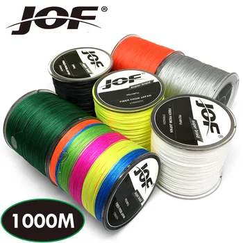 

JOF Fishing Line 8 Strands PE Braided 1000M Multifilament Rope Carpfishing Carp Japan Multicolor Weave Strong Fishing Braid Line