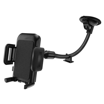 

Cell Phone Holder for Car,Windshieldlong Arm Car Phone Mount with One Button Design and Anti-Skid Base Car Holder for Iphone X