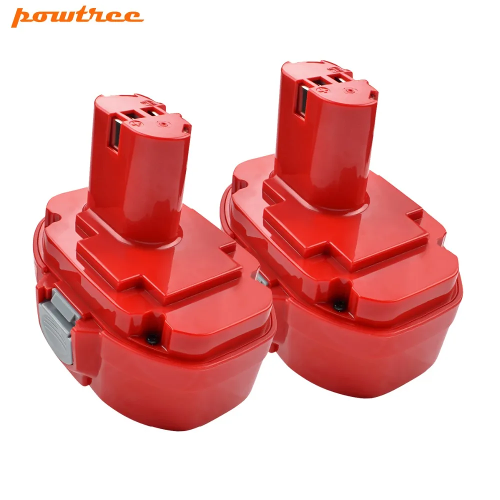 Powtree 2 шт. 2000 мАч 18 аккумуляторы Ni CD для MAKITA 1822 Перезаряжаемые Батарея 1823 1834 1835 192827 3