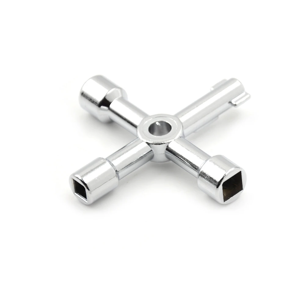 Service Utility Key Universal Cross Key 4 Way Alloy For Train Electrical Cabinet Elevator Wholesale