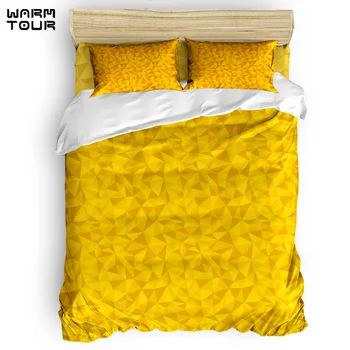 

WARMTOUR Duvet Cover Irregular Geometric Graphics Flattening Duvet Cover Set 4 Piece Bedding Set For Beds DHL Shipping Method