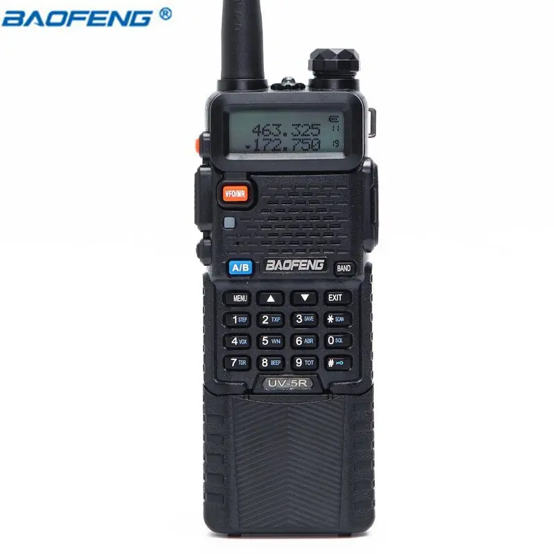 Baofeng UV-5R 3800 рация 5 Вт Двухдиапазонная UHF 400-520 МГц VHF 136-174 МГц двухстороннее радио UV 5R UV-5R UV5R портативное CB радио - Цвет: Black 3800mah