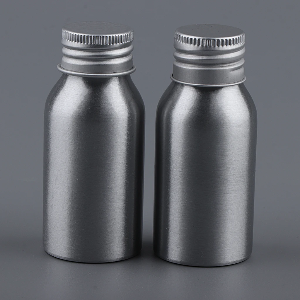 2Pcs Empty Cosmetics Storage Bottles with Screw Cap Containers for Shampoo, Lotions, Liquid Body Soap, Cream