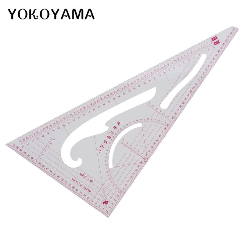 

YOKOYAMA Triangular Ruler Sewing Machine Parts Sewing Tool Knitting Ruler Triangular Ruler Home DIY Manual Supplies Sewing Tool