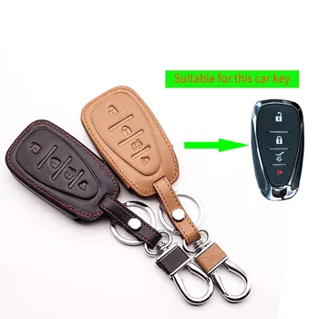 

for Chevrolet 2016 FOB 2016 used for Porsche Camaro Cruze car 4 smart button leather car remote key case case car-covers shell