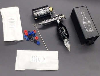 

Royun Metal Rotary Tattoo Machine Kit Alloy Grip 2Pcs Cartridge Needle Nipple Tube Set