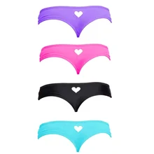 Женский летний с низкой посадкой Бикини плавки стринги сладкий купальный костюм трусы с вырезами Любовь Сердце Форма купальник нейлоновое нижнее белье