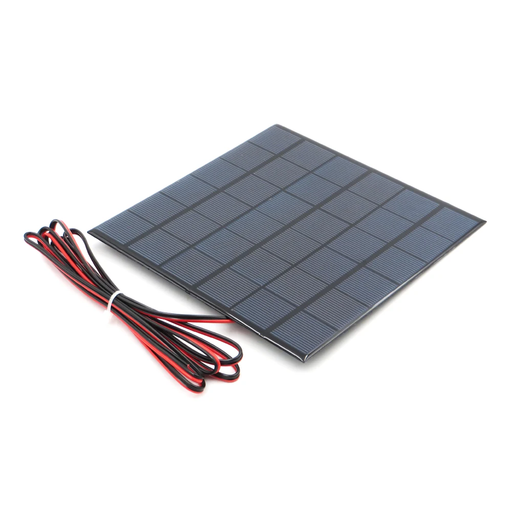 

1pc x 9V 467mA with 200cm extend wire Solar Panel Polycrystalline Silicon DIY Battery Charger Small Mini Solar Cell cable toy